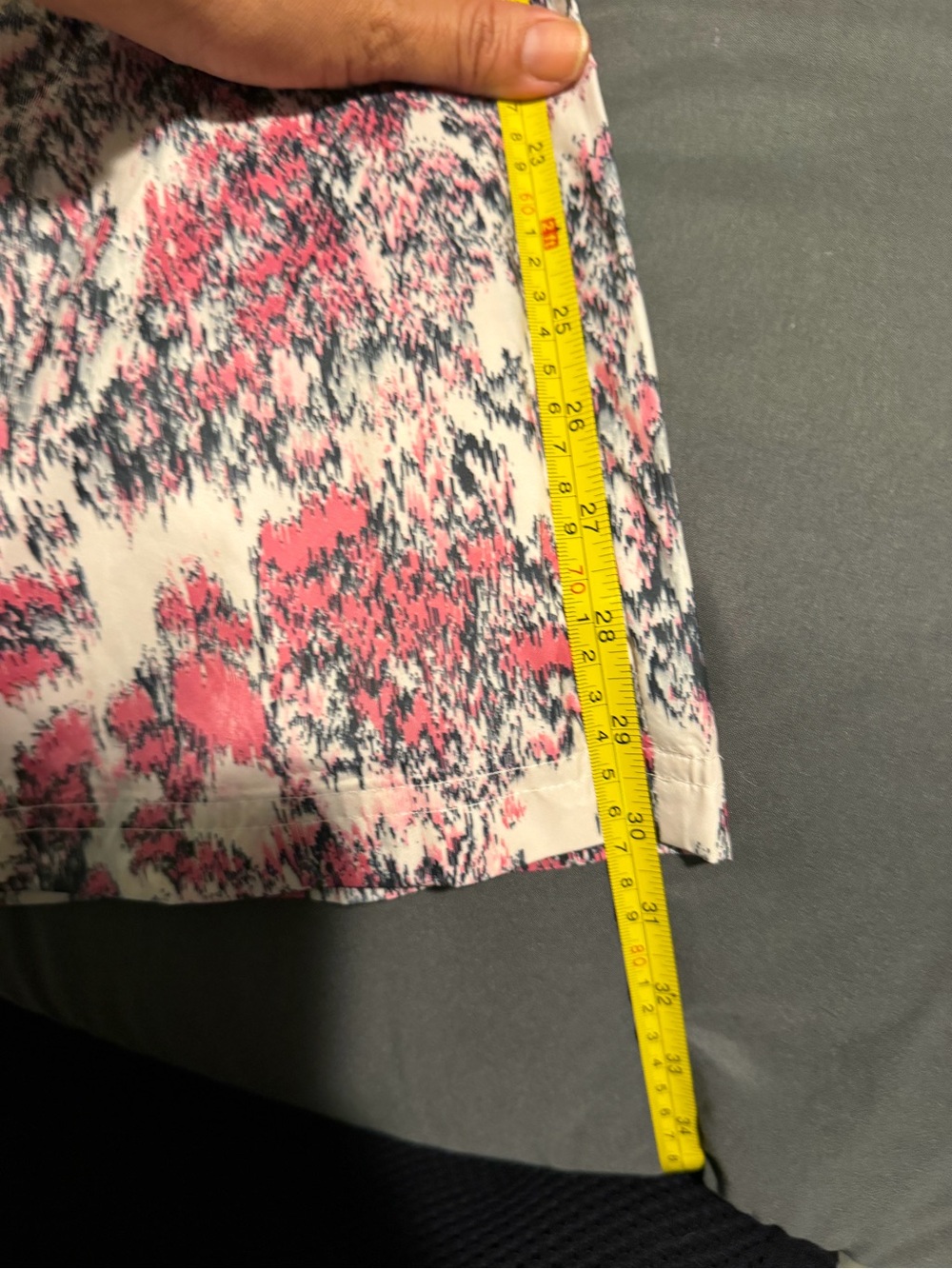 adidas Pink Floral Wide Leg Track Pants with Black 3-Stripes - Picture 7 of 7